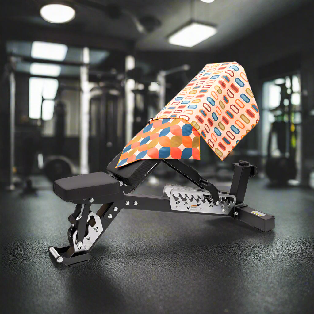 modern_abstract_gym_bench_cover_in_vibrant_orange_pattern