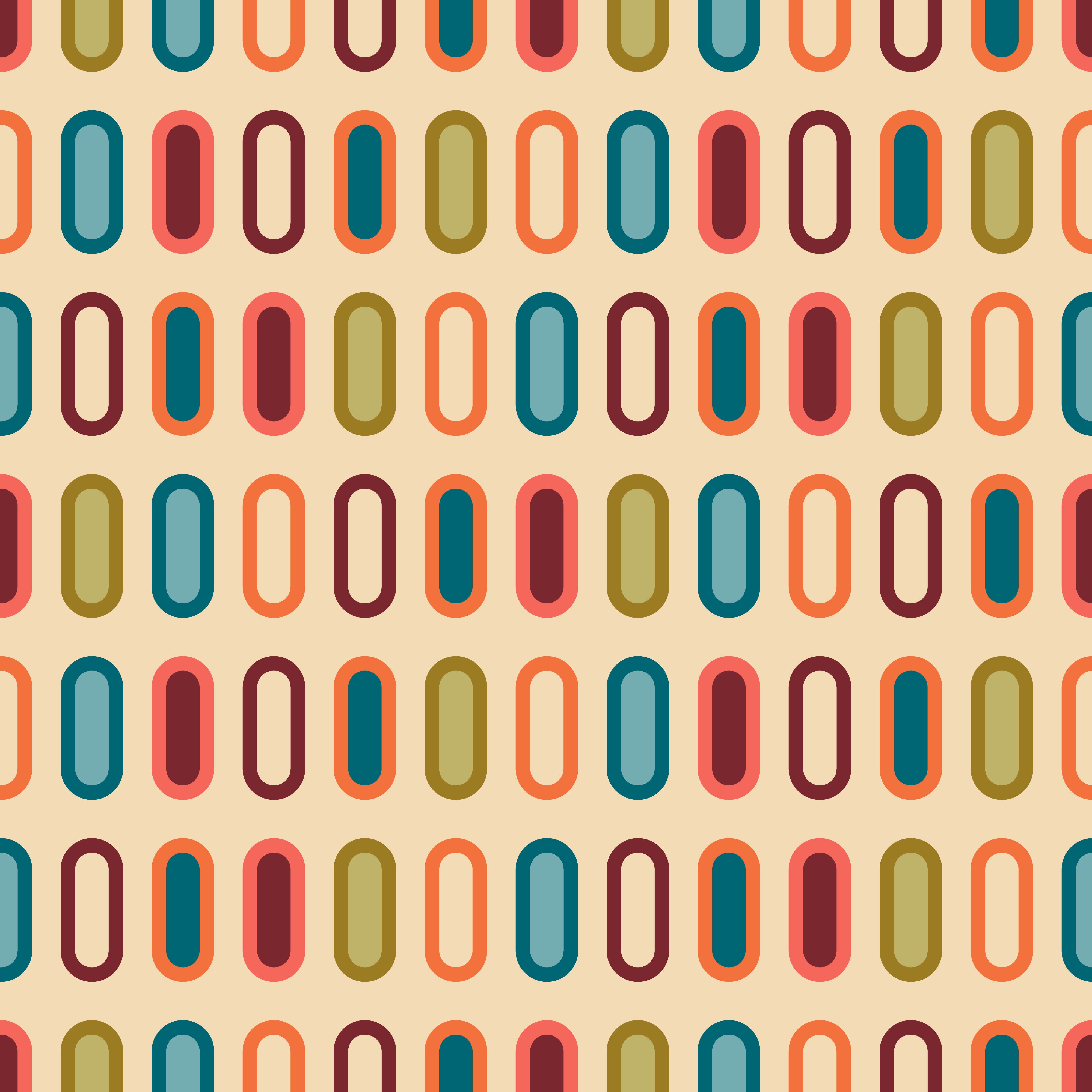 repeating_round_shapes_in_orange_teal_and_red_pattern