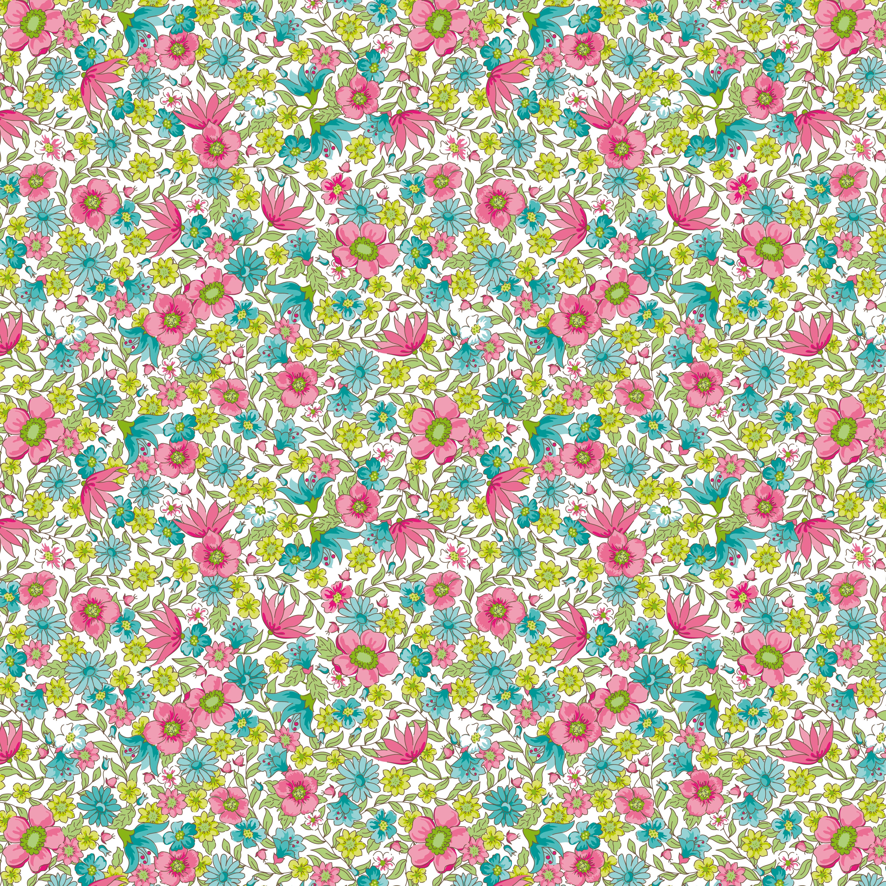 spring_flower_microfibre_gym_towel_pattern_view