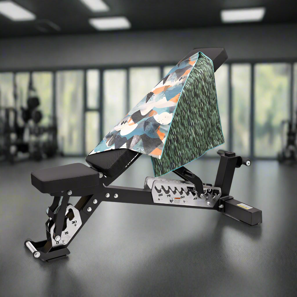 workout_bench_with_green_pattern_cover